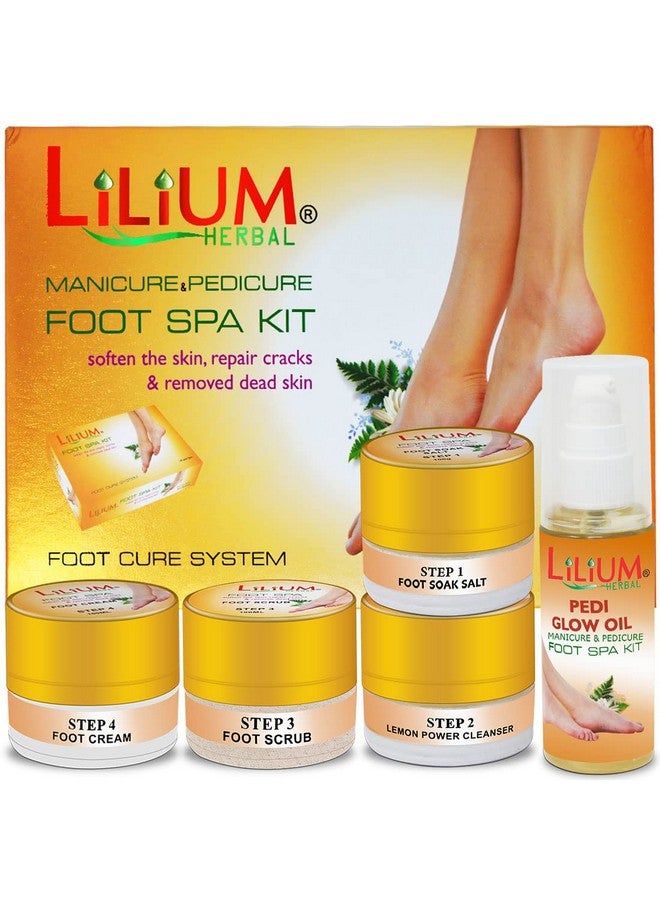 Lilium Manicure Pedicure Foot Spa Kit 450g | Foot Care | Dead Skin Removal | Cracked Heel Repair | Soft & Smooth Feet | 4-Step Pedicure Kit - Image 3