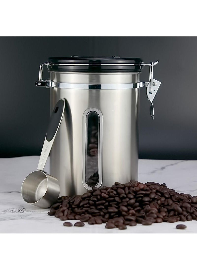 Y&D 1800ML Sealed Exhaust Coffee Powder Bean Storage Storage Can  - Image 1