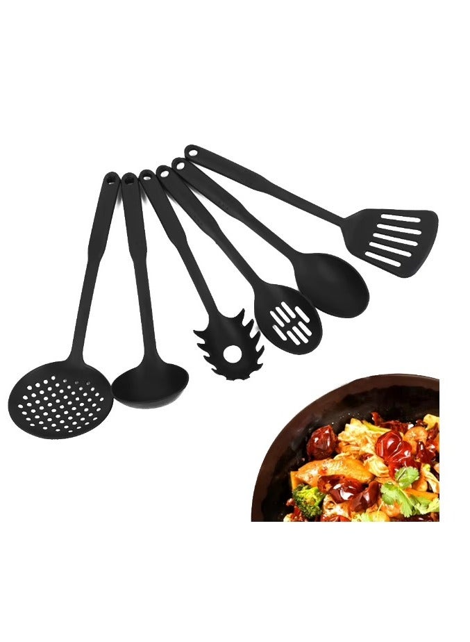 6-Piece Kitchen Cooking Utensil Set Non-Stick Kitchen Tools with Plastic Handles  - Image 1