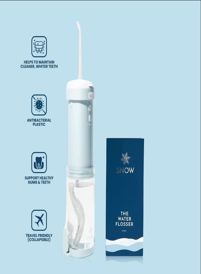 SNOW Whitening Water Flosser - Rechargeable Water Flosser with Multiple Power Modes - Travel-Friendly & Antibacterial Water Flosser for Teeth & Mouth - Collapsible & Portable Tool for Oral Health - Image 3