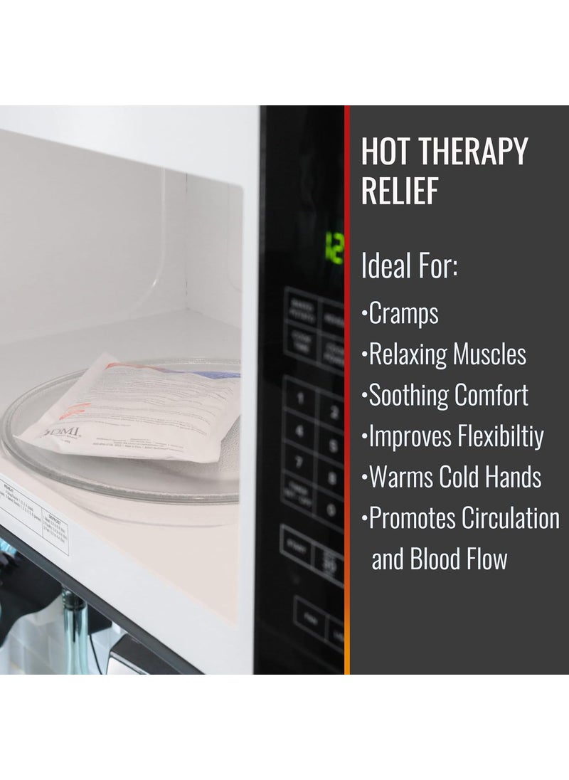 DMI DMI Hot  Cold Reusable Gel Compress Microwavable Relieves Swelling and Pain Increases Blood Flow Warms Cold Hands  Feet Ideal for Emergency First Aid Pack of 2 One Small and One Large Pack  - Image 4