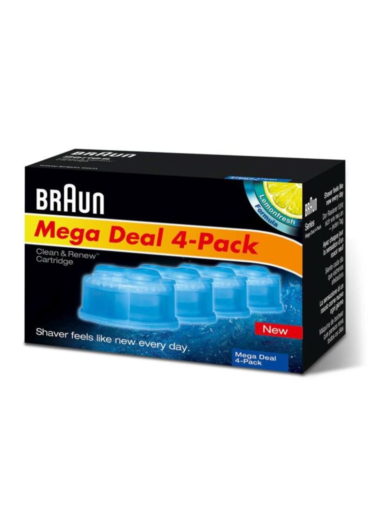 BRAUN 4-Piece Clean Cartridge Refill Blue - Image 2