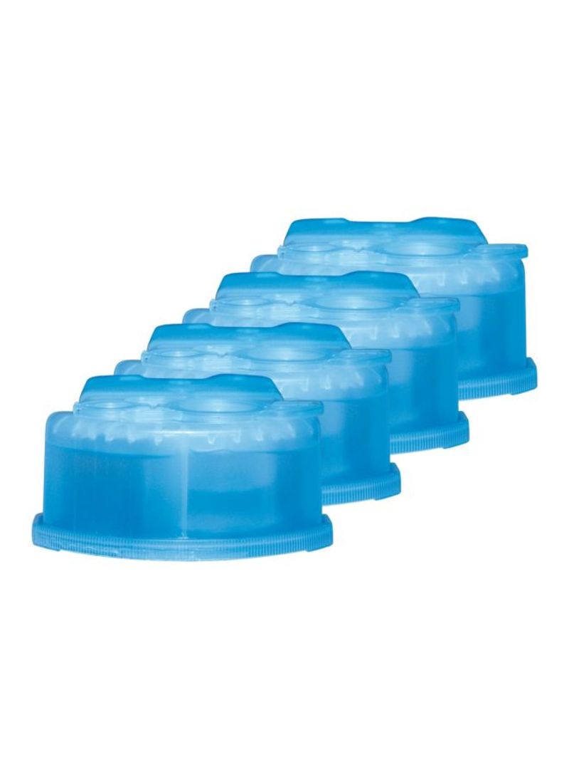 BRAUN 4-Piece Clean Cartridge Refill Blue - Image 1