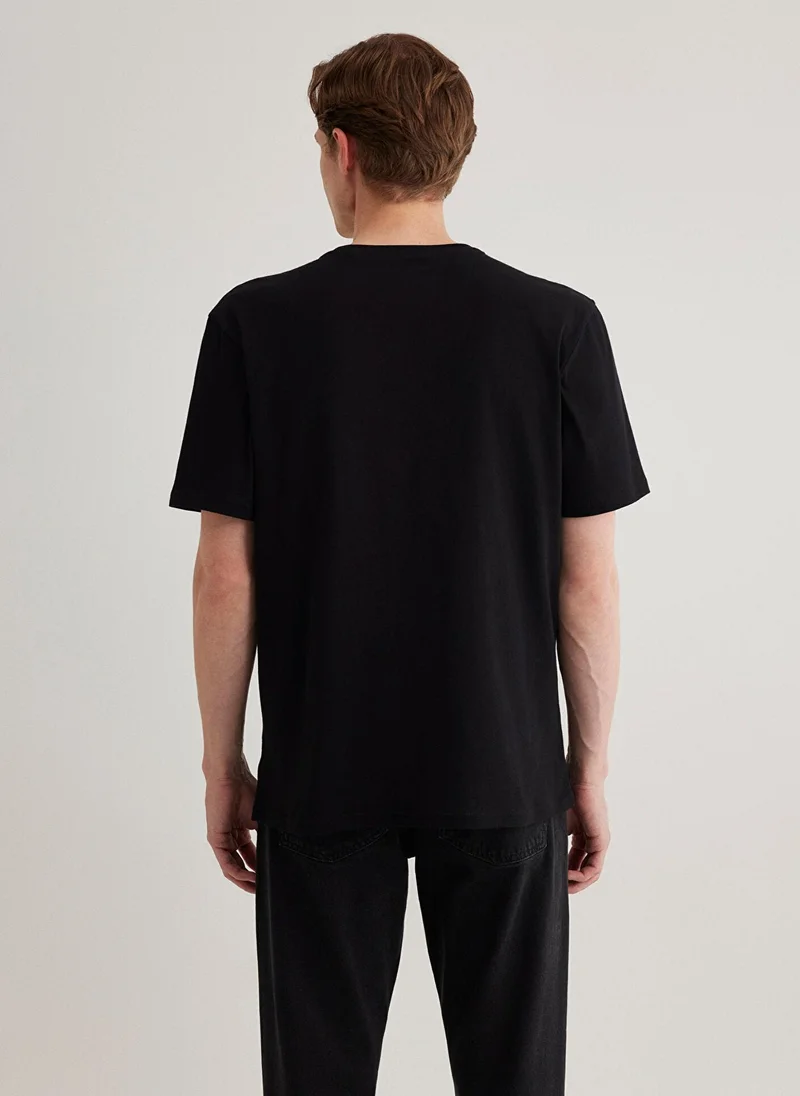 MAVI Since 1991 Printed Black T-Shirt