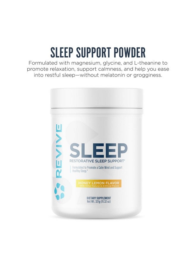 Revive MD Sleep Support Supplement for Adults, Honey Lemon - Sleep Supplements with Magnesium (Glycinate), Inositol, Glycine & L-Theanine - Promotes Relaxation & Sleep Health - Image 2