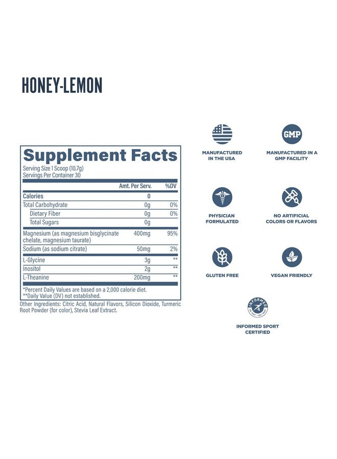 Revive MD Sleep Support Supplement for Adults, Honey Lemon - Sleep Supplements with Magnesium (Glycinate), Inositol, Glycine & L-Theanine - Promotes Relaxation & Sleep Health - Image 5