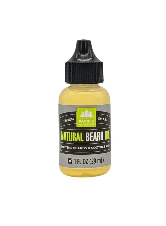 pacific shaving company Natural Beard Oil Moisturizing & Softening Beard Oil For Men Helps To Reduce Itchiness & Soothe Skin Underneath Beard (1 Oz) - Image 2