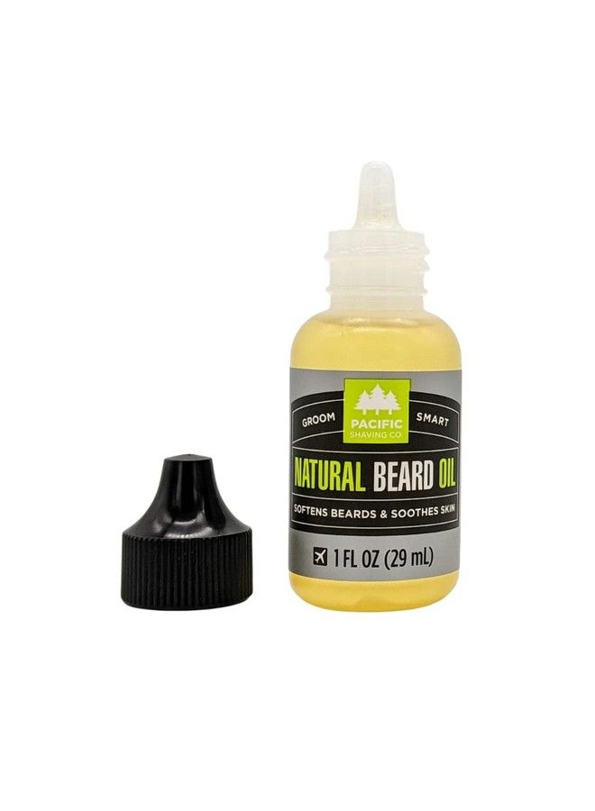 pacific shaving company Natural Beard Oil Moisturizing & Softening Beard Oil For Men Helps To Reduce Itchiness & Soothe Skin Underneath Beard (1 Oz) - Image 3