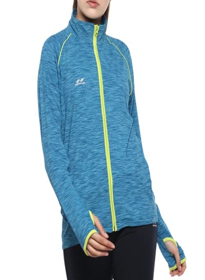 Nivia 2434 Polyester NEO - 2 Female Jacket, Others, (Turq Blue) - Image 2
