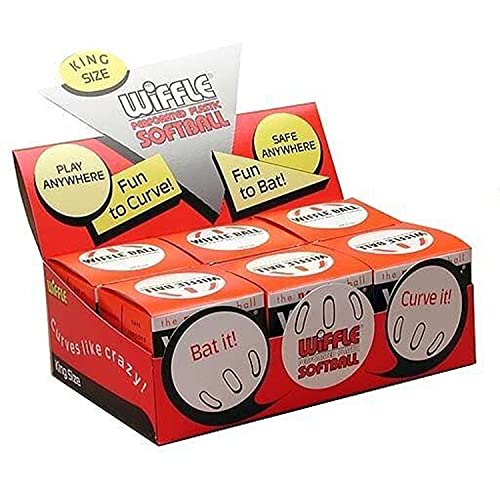 WIFFLE كرات ويفل (6) بحجم كرة سوفتبول 12" في عرض على الطاولة - Image 2