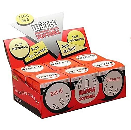WIFFLE كرات ويفل (6) بحجم كرة سوفتبول 12" في عرض على الطاولة - Image 4