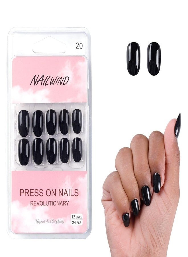 NAILWIND 24 Press on Nails | Natural French Short False Nails | Acrylic Full Cover Nails | Natural Fake Nails Delicate & Comfortable for Women and Girls (V-20) - Image 2