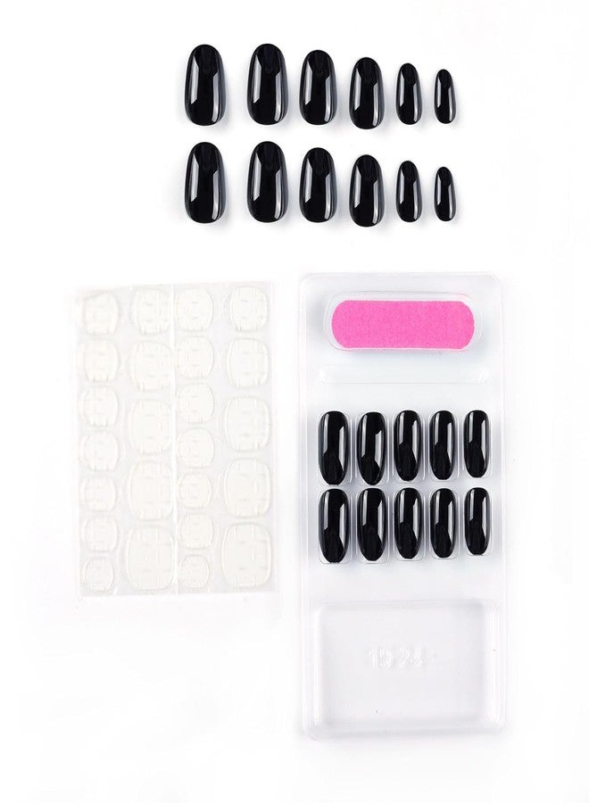 NAILWIND 24 Press on Nails | Natural French Short False Nails | Acrylic Full Cover Nails | Natural Fake Nails Delicate & Comfortable for Women and Girls (V-20) - Image 4