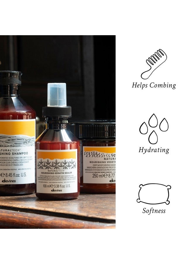 دافينز ناتشورال تيك، سيلر الكيراتين المغذي، لا يحتاج إلى شطف، لتنعيم وحماية الشعر من الأطراف المتقصفة، 3.38 أونصة سائلة. - Image 2