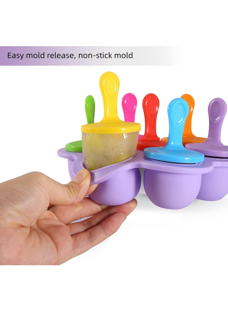 سوفام قوالب الآيس كريم من السيليكون، قوالب المثلجات، وعاء التخزين للأطعمة المنزلية، قوالب المثلجات اليومية للأطفال (أرجواني) - Image 5