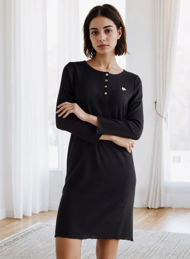 Splash FAV Textured Pointelle Night Dress