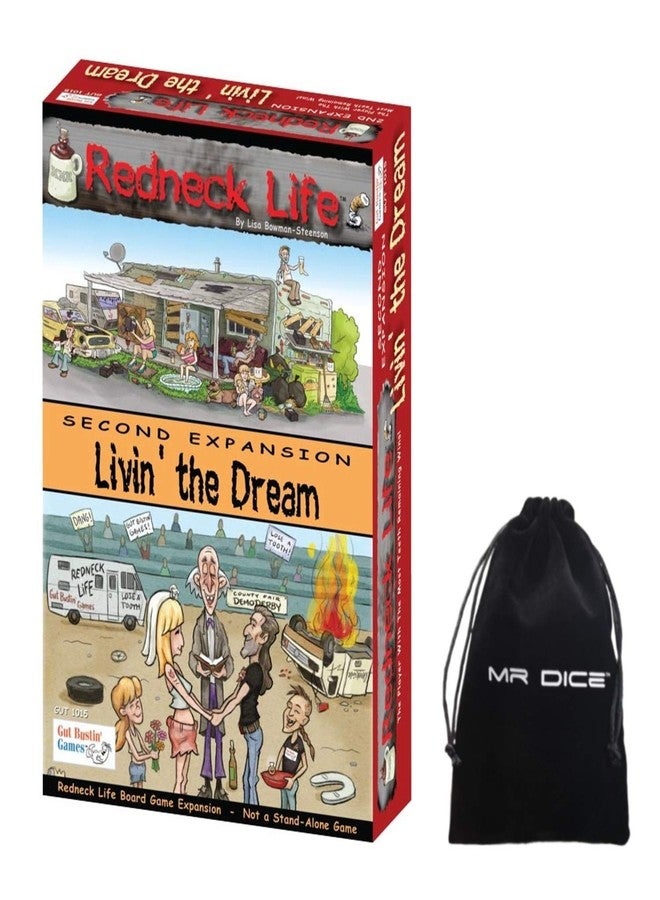 مجموعة لعبة Redneck Life Second Expansion: Livin' the Dream اللوحية مع حقيبة Mr Dice برباط - Image 1