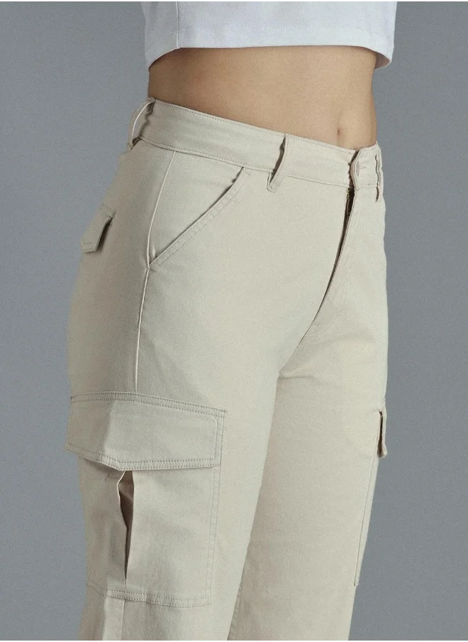 هاي ستار Women Beige Trousers