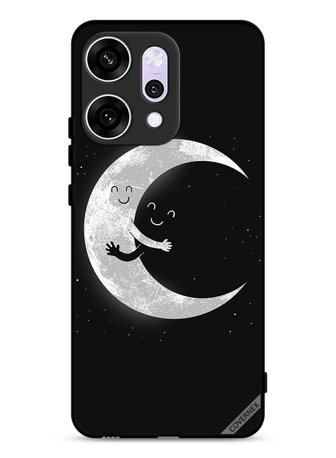 Covernex Oppo Reno14 Protective Case Cover Moon & Dark Sky Hug - Image 1