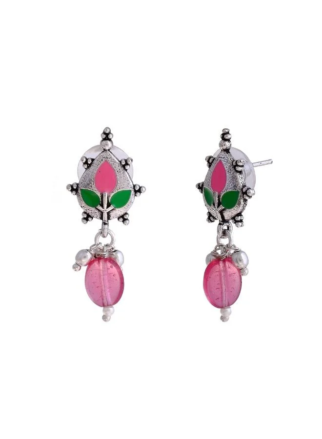 VOYLLA Bagh E Fiza Colourful Drop Earrings