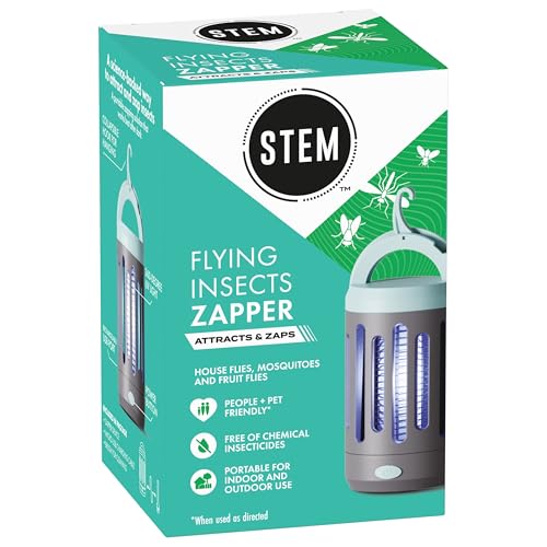 STEM Flying Insect Zapper, Indoor and Outdoor Electric Fly & Mosquito Trap, Includes Micro-USB Charging Cable and Brush for Cleaning - Image 1