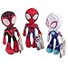 Jazwares Marvel Spidey His Amazing Friends 8 Plush 3Pack Set SpiderMan Miles Morales Gwen Stacy Ghost Officially Licensed Stuffed Animal Toy Figures SpiderVerse Gift for Kids Boys Girls - Image 3