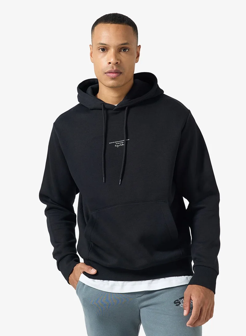 Logo Regular Fit Pullover Hoodie