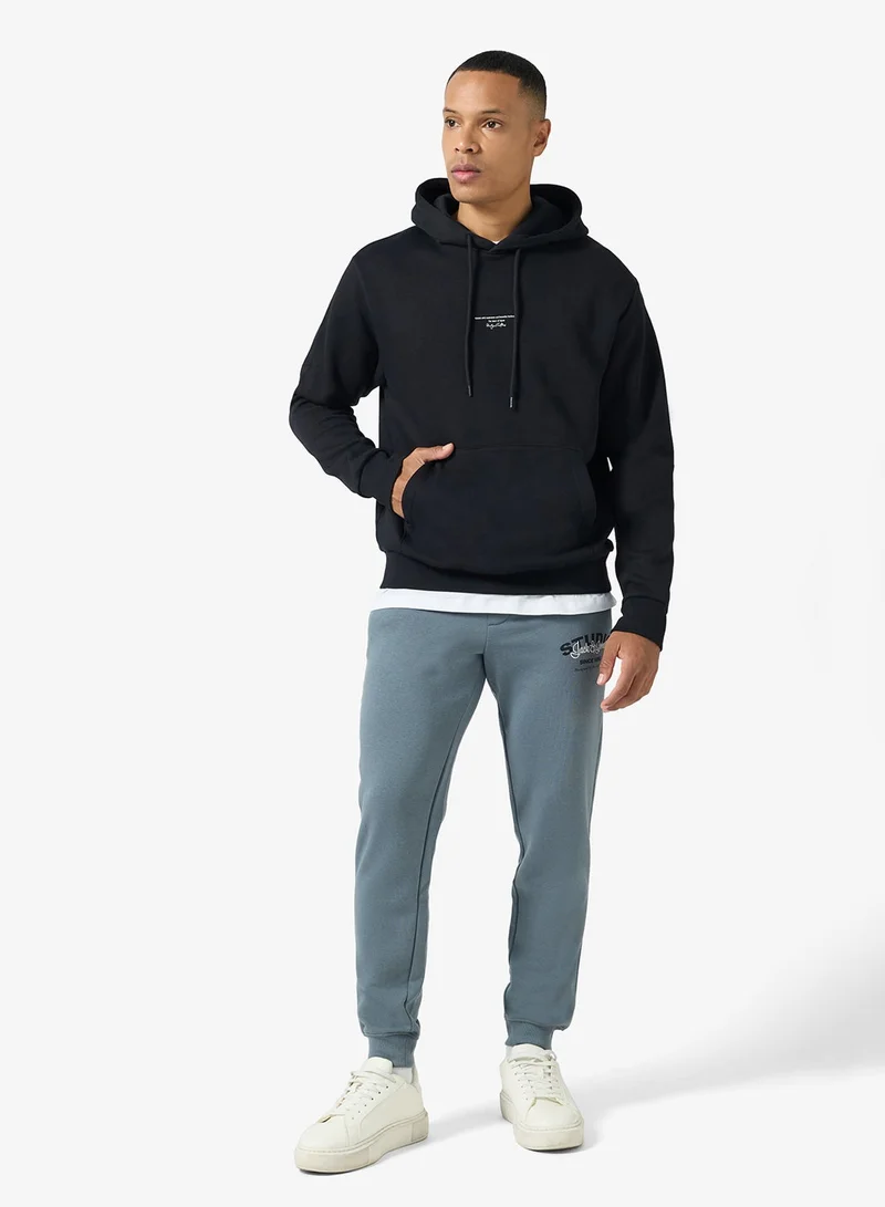 JACK & JONES Logo Regular Fit Pullover Hoodie