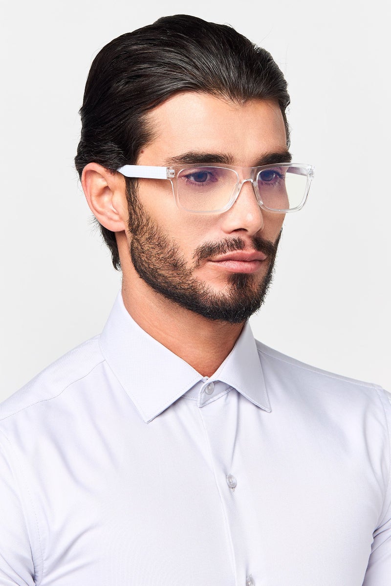 A & A Glasses Men WRS6906S Rectangular Reading Glass, Transparent - Image 2