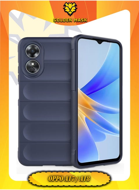 اوبو اية 17 / اية 18 (Oppo A17 / A18) جراب ماجيك كيس كفر حماية للهاتف - (ازرق داكن)