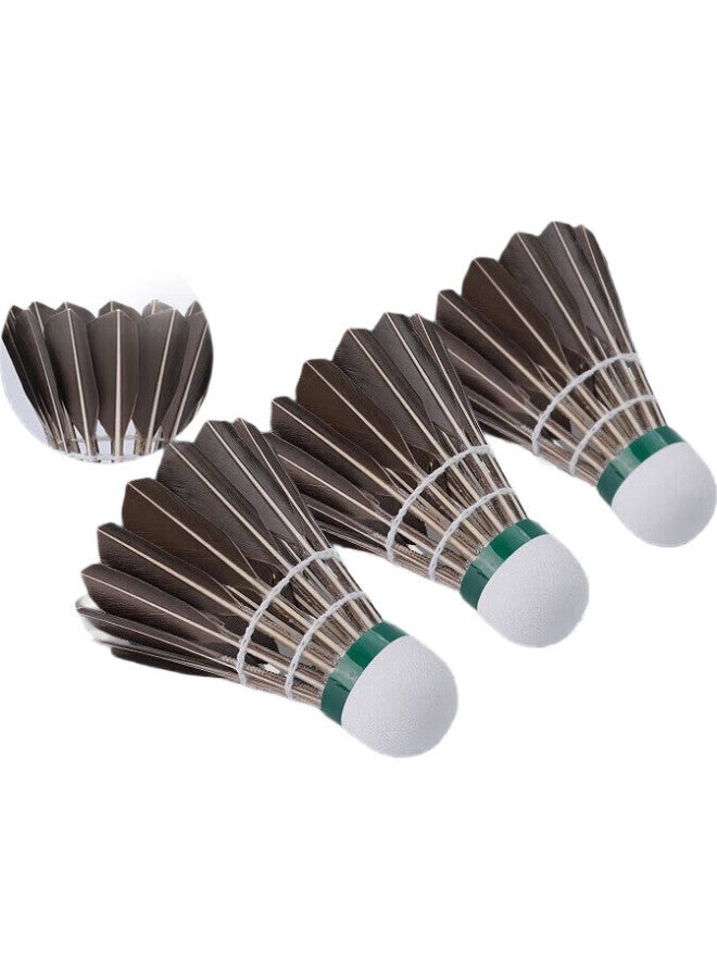 yodiman Youdiman 12-Pack Badminton Shuttlecocks, Black Goose Feather, For Competition And Training - Image 2