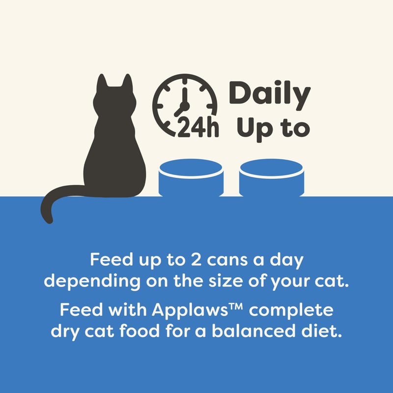 Applaws Natural Wet Canned Cat Food, Limited and Natural Ingredients, High Protein with No Artificial Additives, Fish Selection Variety Pack in Broth (12 x 2.47oz Cans) - Image 4