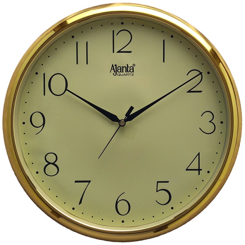 Ajanta Plastic Abstract Analog Wall Clock (28 X 28 X 3.4 Cm, Ivory) - Image 3