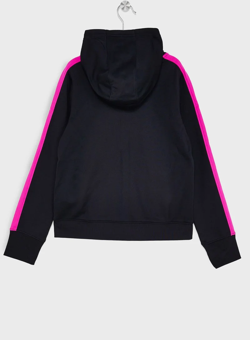 UNDER ARMOUR Girls' Knit Hooded Tracksuit Set