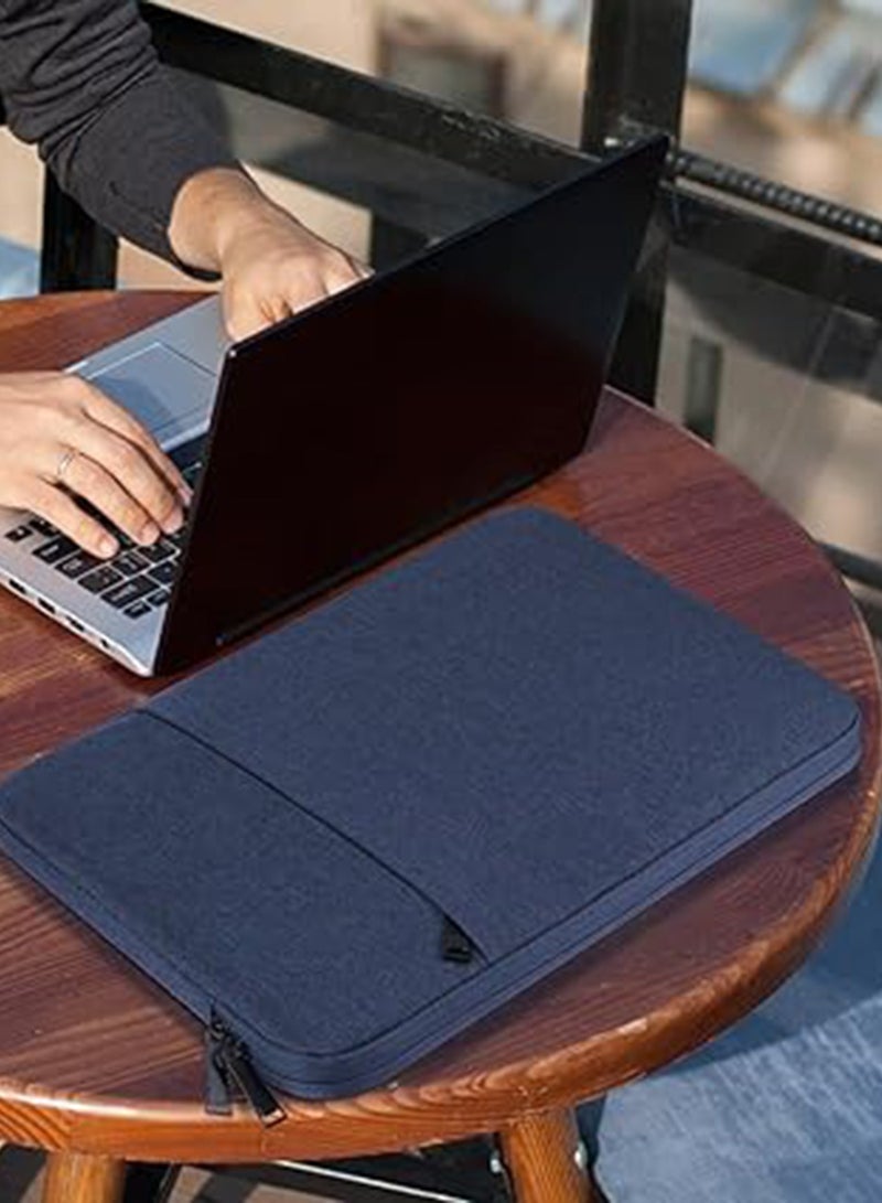 15.6-inch Laptop Sleeve, Shockproof Laptop Sleeve - Navy - Image 4