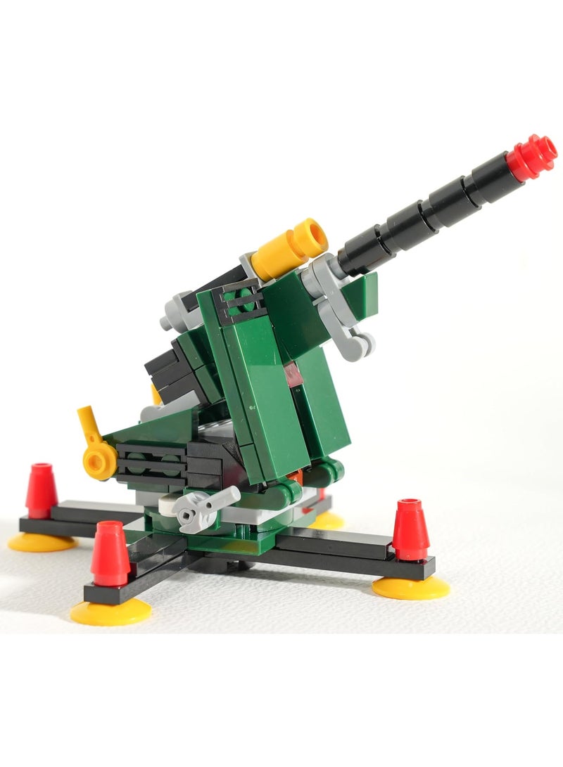 Blocky Blocks Building bricks toy with jelly beans candy (05 Anti Aircraft) - Image 2
