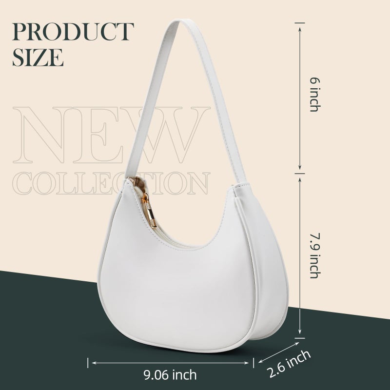 Suhatjia Shoulder Bags for Women Hobo Tote Handbag Mini Clutch Purse with Zipper Suitable for Everyday Outdoor Activities and Part - Image 4