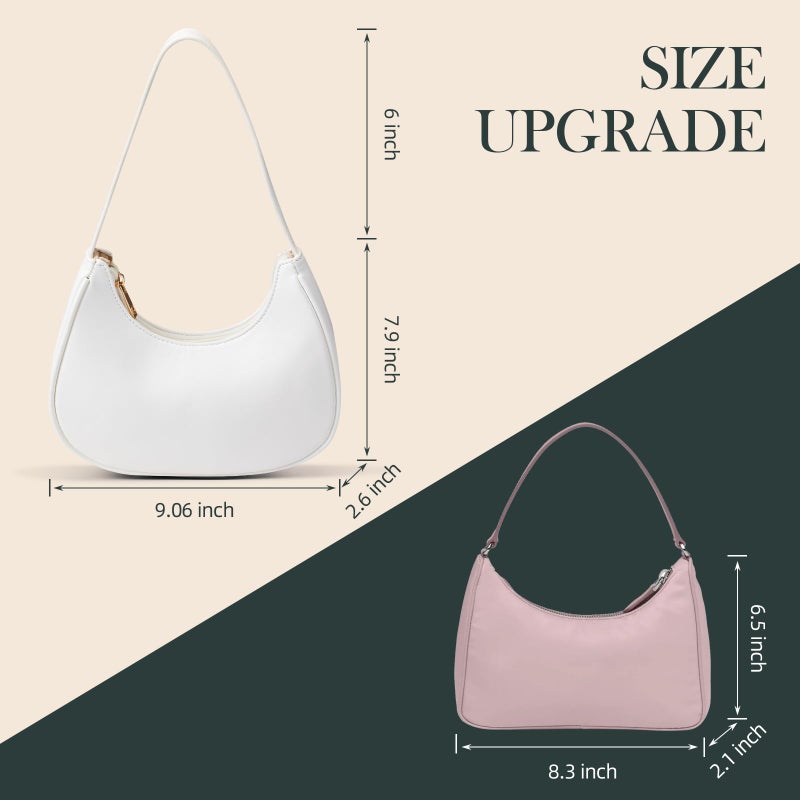 Suhatjia Shoulder Bags for Women Hobo Tote Handbag Mini Clutch Purse with Zipper Suitable for Everyday Outdoor Activities and Part - Image 5