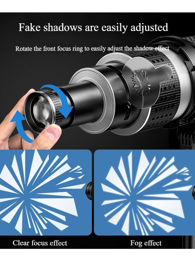 Flash Snoot Conical Lens, Video Artist Modelling Shape Photo Studio Light Kit, with Optical Spotlight Lens 35 Gobos - Image 2