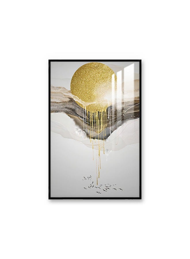 ماركتنا لوحة جدارية120×80سم مع برواز أسود وطبقة اكريلك شفاف بتصميم مودرن - Image 2