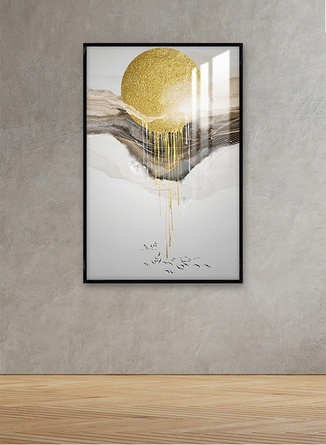 ماركتنا لوحة جدارية120×80سم مع برواز أسود وطبقة اكريلك شفاف بتصميم مودرن - Image 1