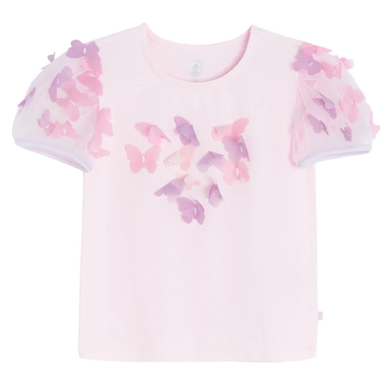 Cool Club PINK COTTON, ELASTANE T-SHIRT S/S