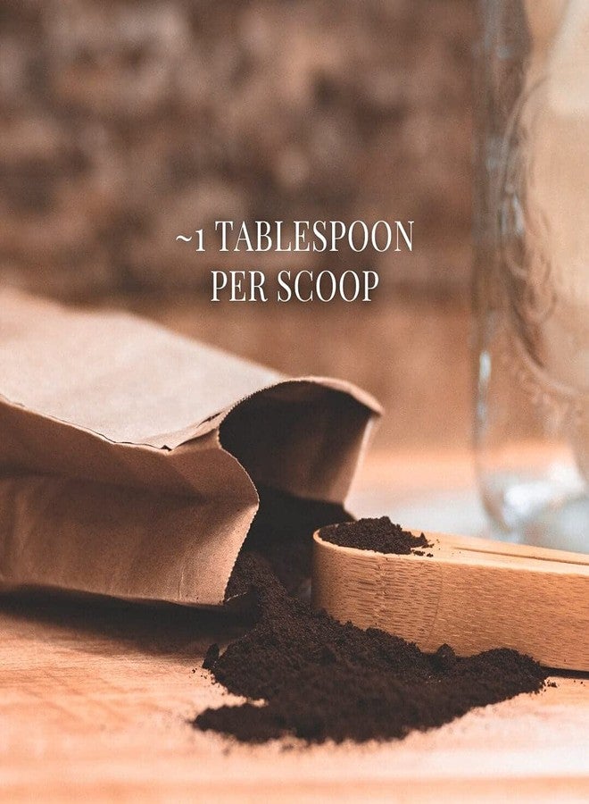 Doppeltree Bamboo Measuring Coffee Scoop and Bag Clip Combination (1 tbsp capacity) - Wooden Spoon for Ground Coffee Beans, Espresso, Loose Tea, and Dry Ingredients - Image 2