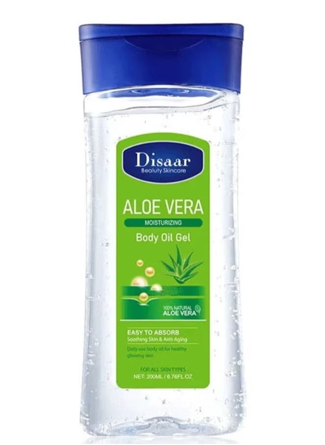 Disaar - Moisturizing Body Oil Gel Aloe Vera 200 ml - Image 1