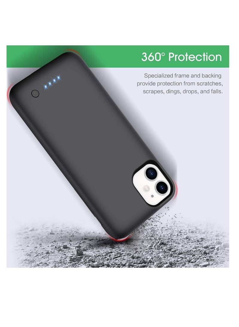 Generic - Battery Case for iPhone 12, 4500mAh Protective Portable Charging Case for iPhone 12 Rechargeable Extended Battery Pack Power Backup Cover for Apple - Image 1