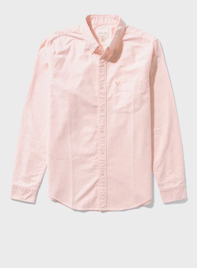 American Eagle Button Down Slim Fit Shirt
