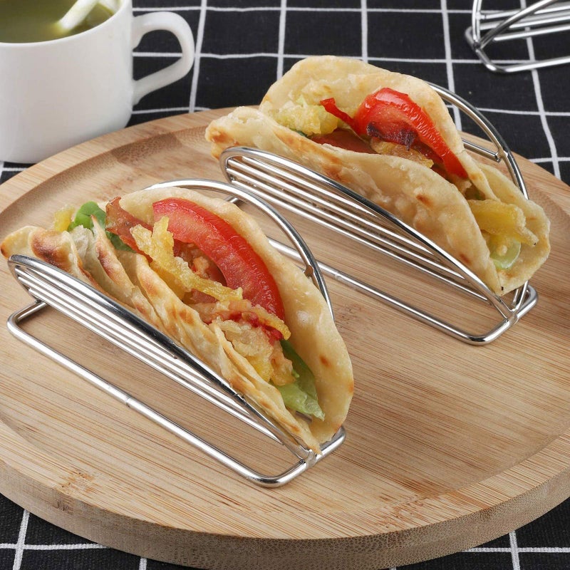 Stainless Steel Taco Stand For Efficient Storage And Presentation Ideal For Home Cooks - Image 5