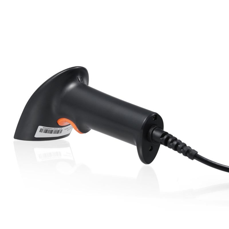 Handheld USB 1D Barcode Scanner with Stand CMOS Image Sensor Support Paper Code/Screen Code Compatible with Windows   Android MacOS Linux System for Supermarket Library Logistics Retail Warehouse - Image 5