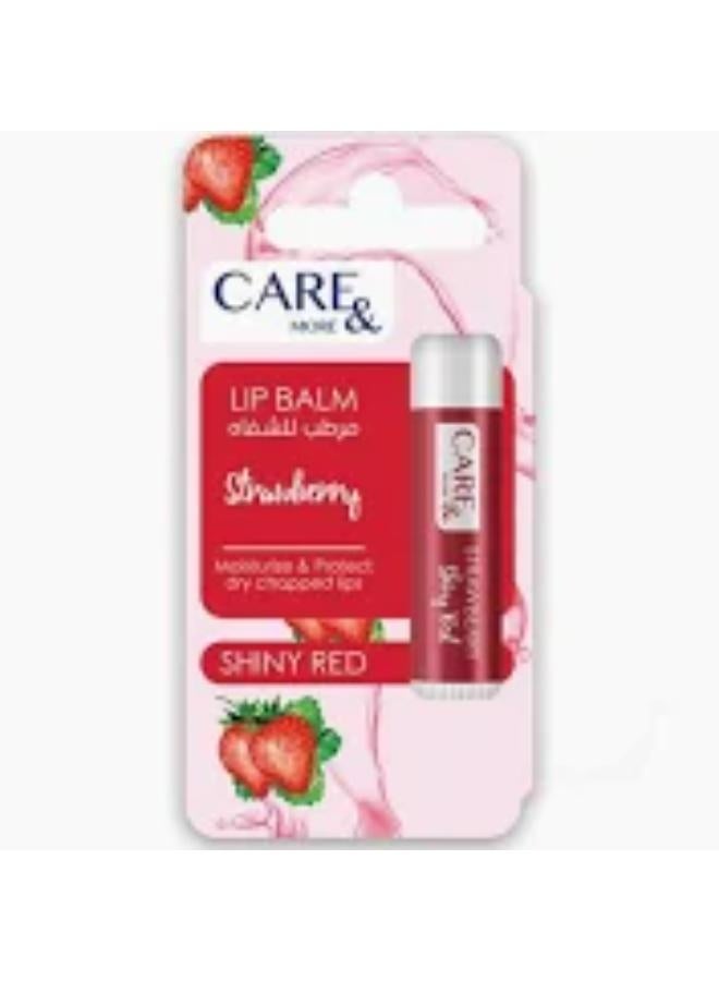 Care & More Strawberry Scent Lip Balm 4GM