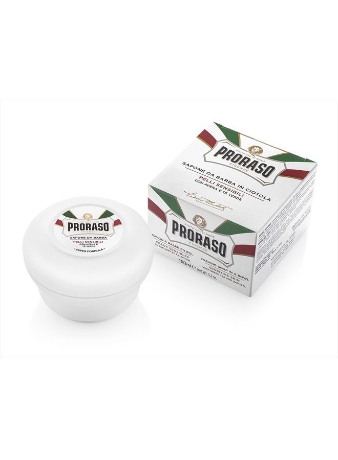 proraso Shaving Soap in a Bowl, Sensitive Skin, 5.2 Oz - Image 1